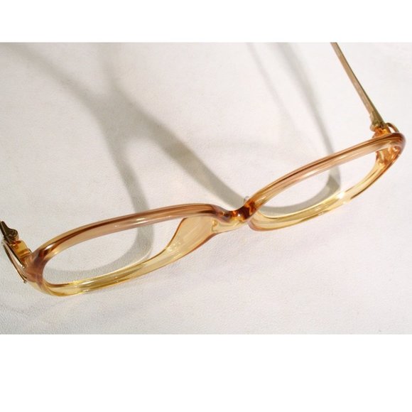 Vintage Viennaline Frame Austria 3076 Optyl Honey Amber Eyeglass Frame - Picture 4 of 7